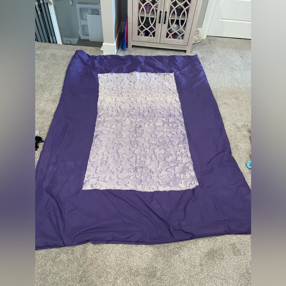 Twin purple comforter